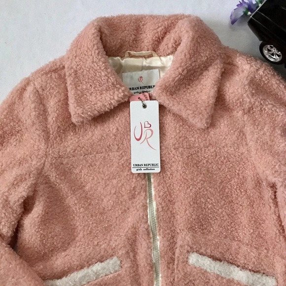 Urban Republic NWT Faux Fur Jacket Girls Various - Picture 2 of 10